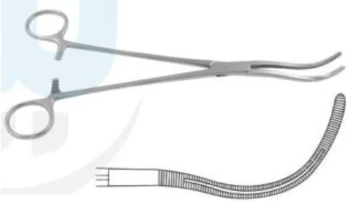 Затискач-дисектор Штілле, подвійний вигин, 230 мм Raj Impex 06-180